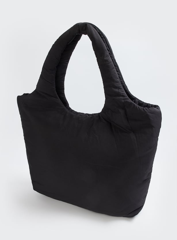 Women Quilted Tote Bag with Pouch