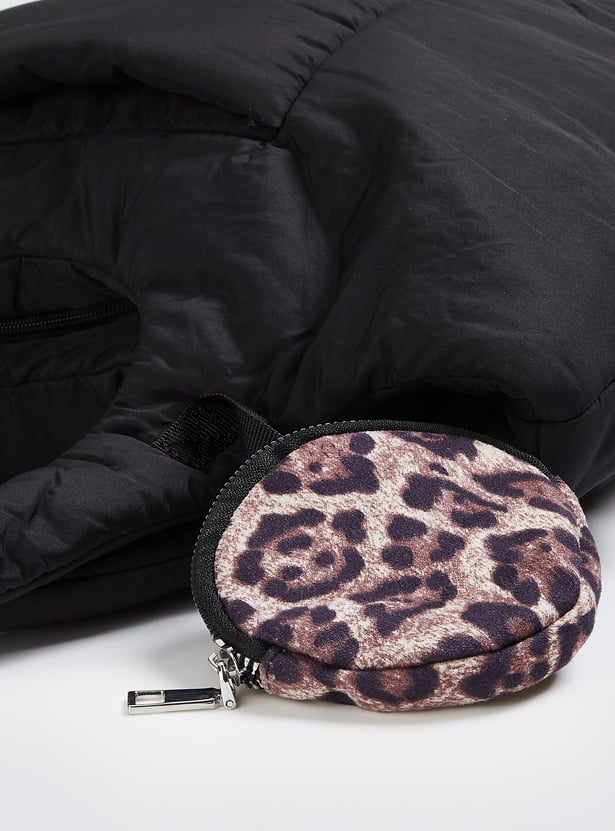 Women Quilted Tote Bag with Pouch