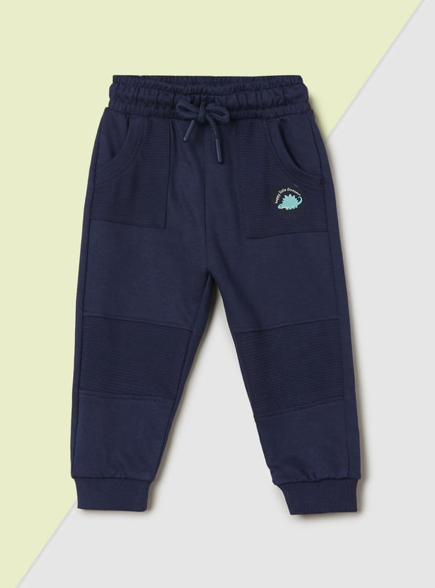 Boys Textured Joggers - Pack of 2