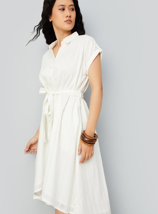 Women Knit Shirt Dress