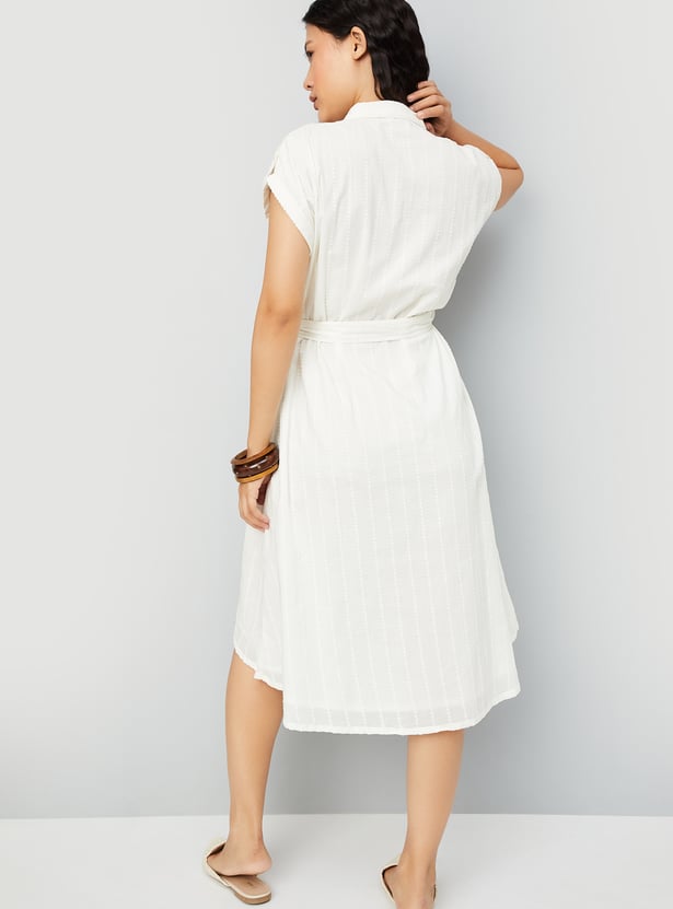 Women Knit Shirt Dress