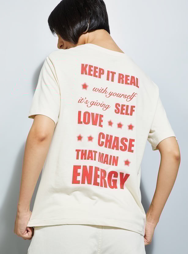 URB_N Women Printed Relaxed Fit T-shirt