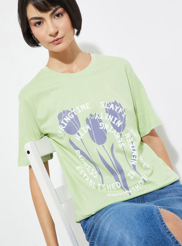 ALAYA F x URB_N Printed Relaxed Fit T-shirt
