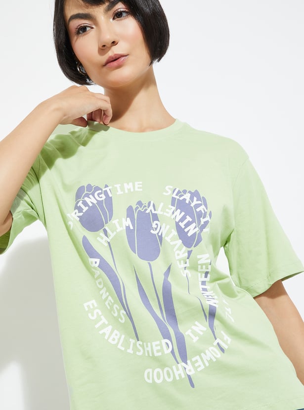 ALAYA F x URB_N Printed Relaxed Fit T-shirt