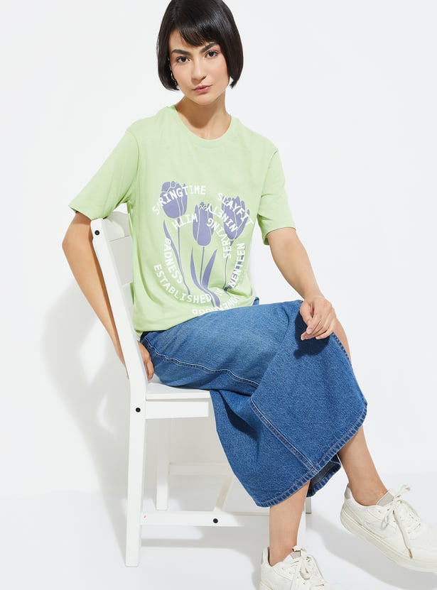 ALAYA F x URB_N Printed Relaxed Fit T-shirt