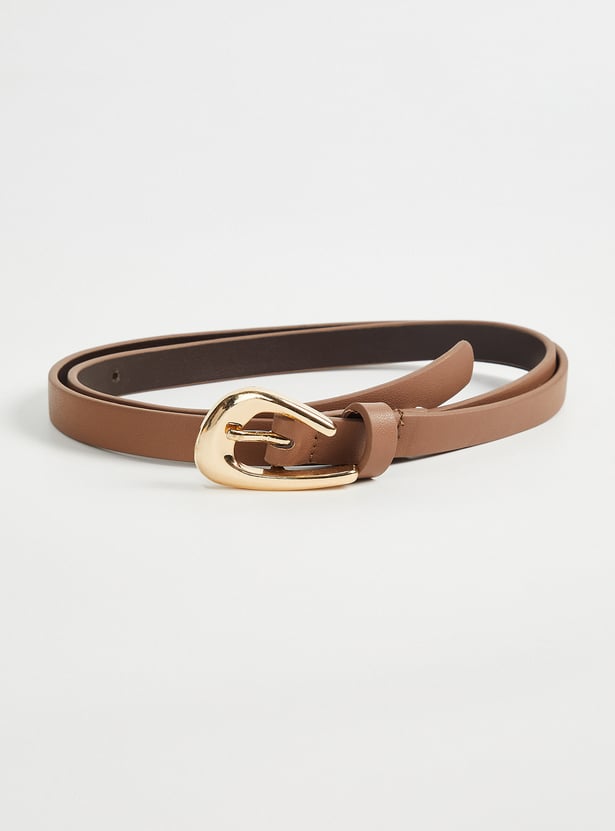 Women Solid Slim Belt