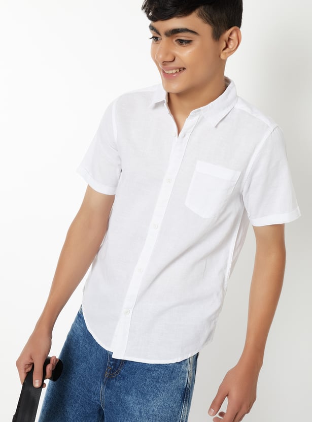 Boys Solid Shirt