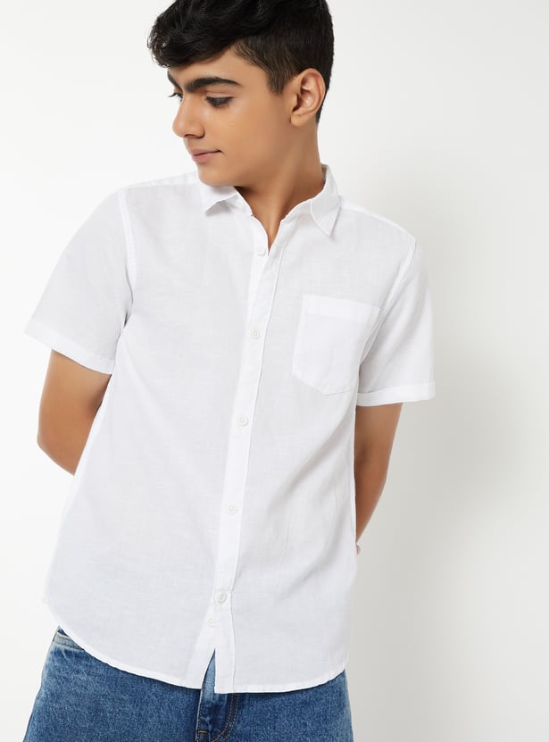 Boys Solid Shirt