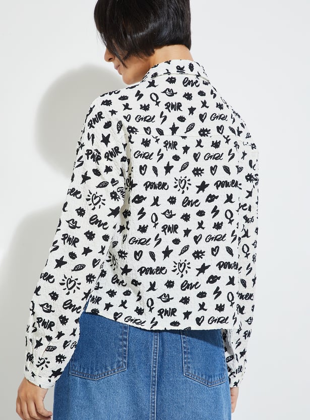 ALAYA F x URB_N Women Printed Shirt