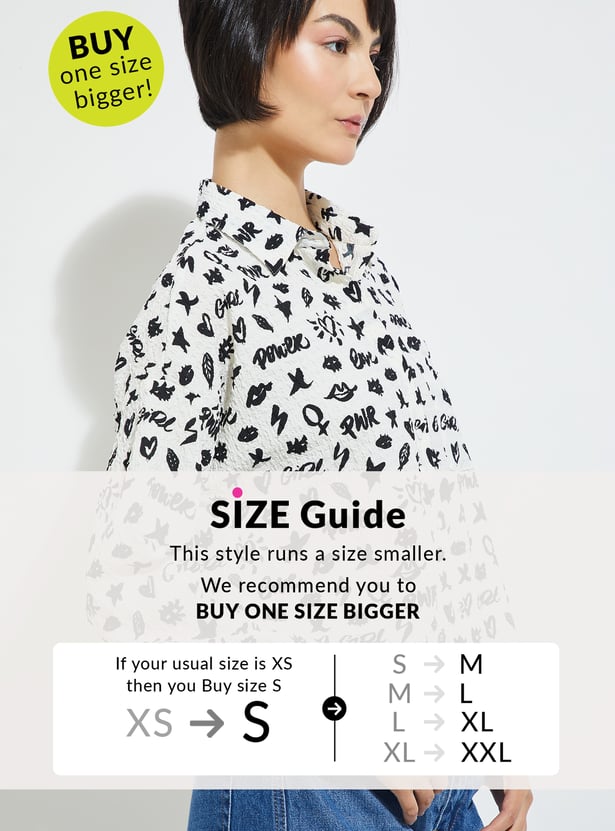 ALAYA F x URB_N Women Printed Shirt