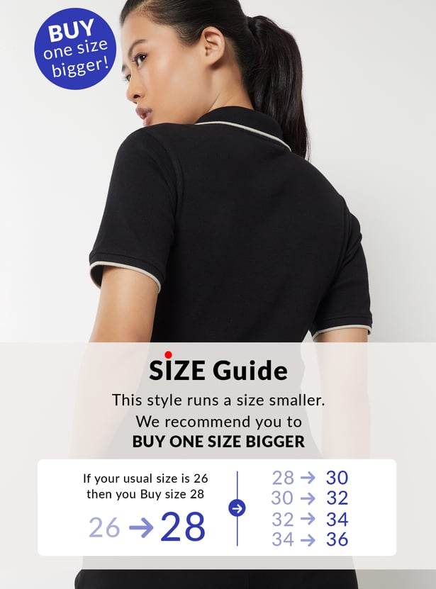 Women Knit Sports Polo T-shirt