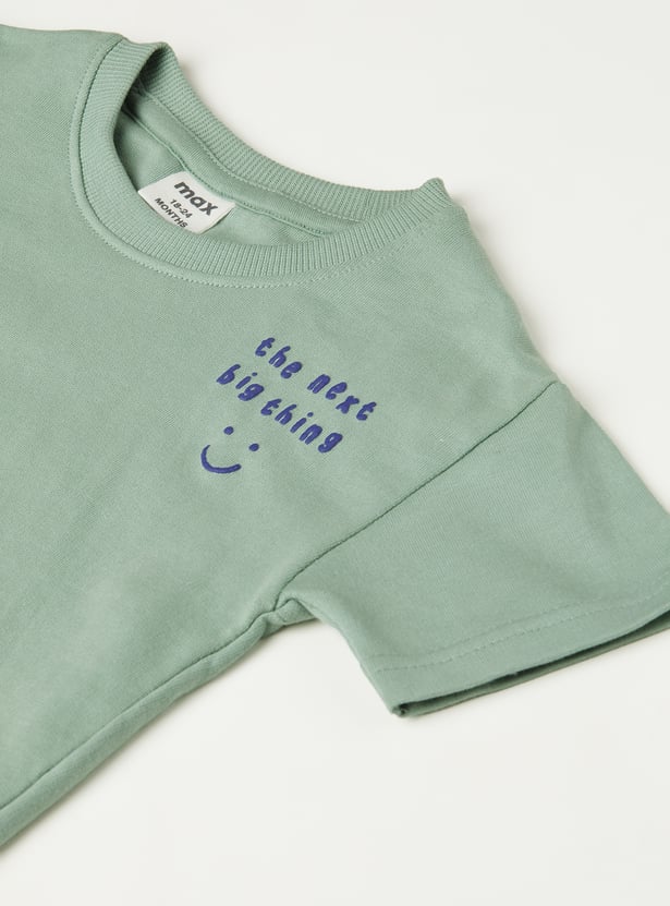 Boys Printed Shorts Set