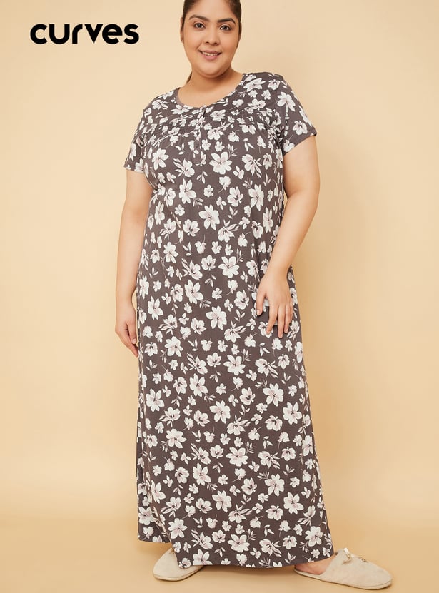 Women Floral Print Nightgown