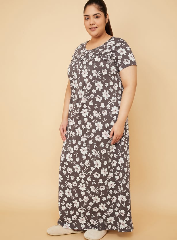 Women Floral Print Nightgown