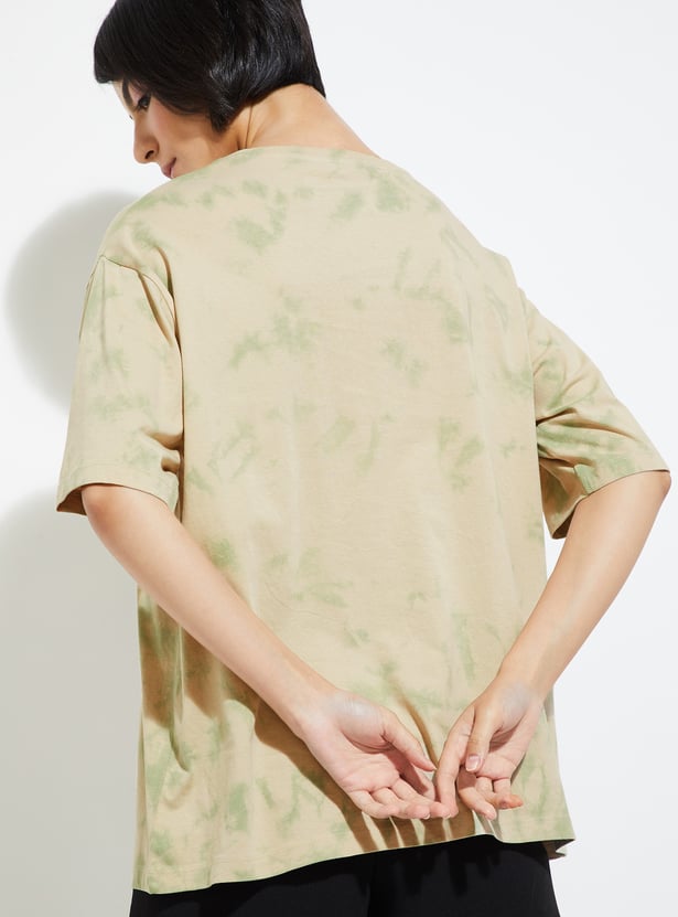 ALAYA F x URB_N Women Scooby Doo Print Oversized T-shirt