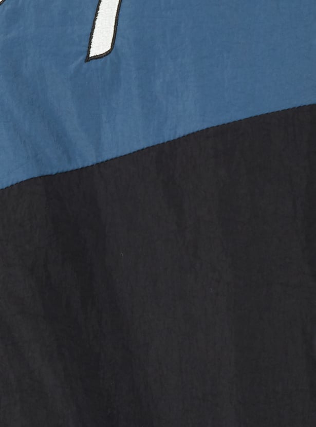 Men Colourblock Bomber Jacket