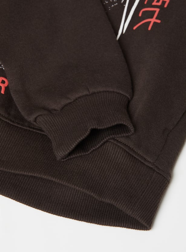 Boys Anime Print Sweatshirt