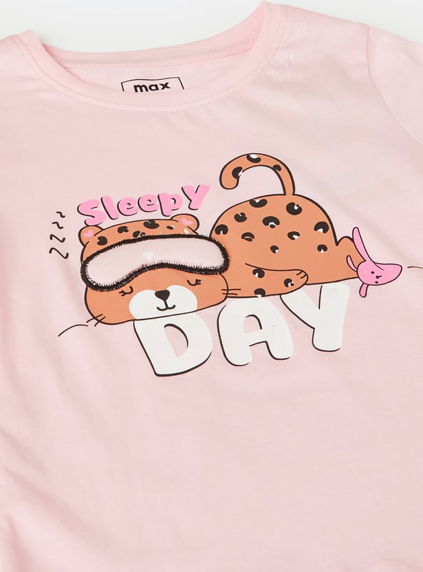 Girls Printed PJ Set