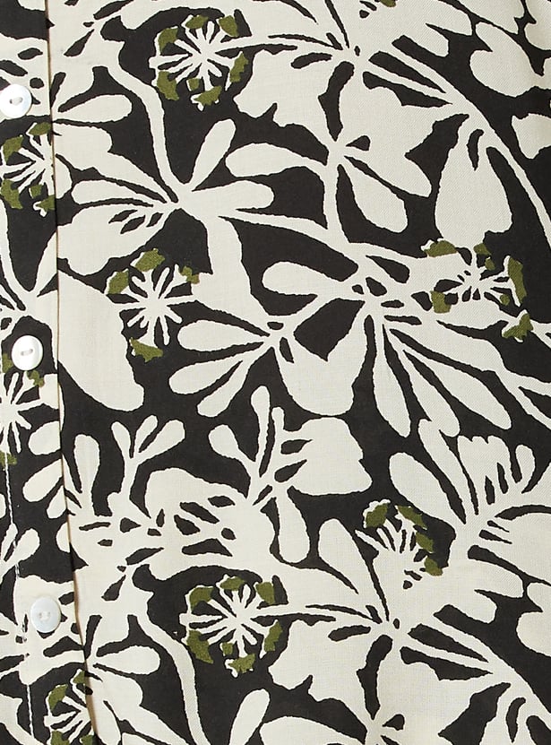 Women Floral Print Straight Kurta Set