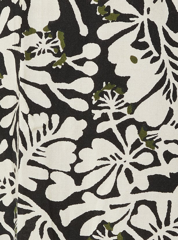 Women Floral Print Straight Kurta Set