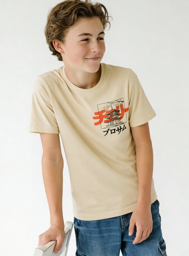 Boys Placement Print T-shirt