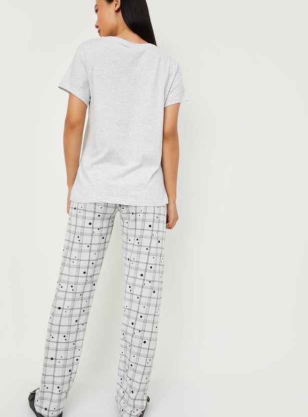 Women Printed PJ Set