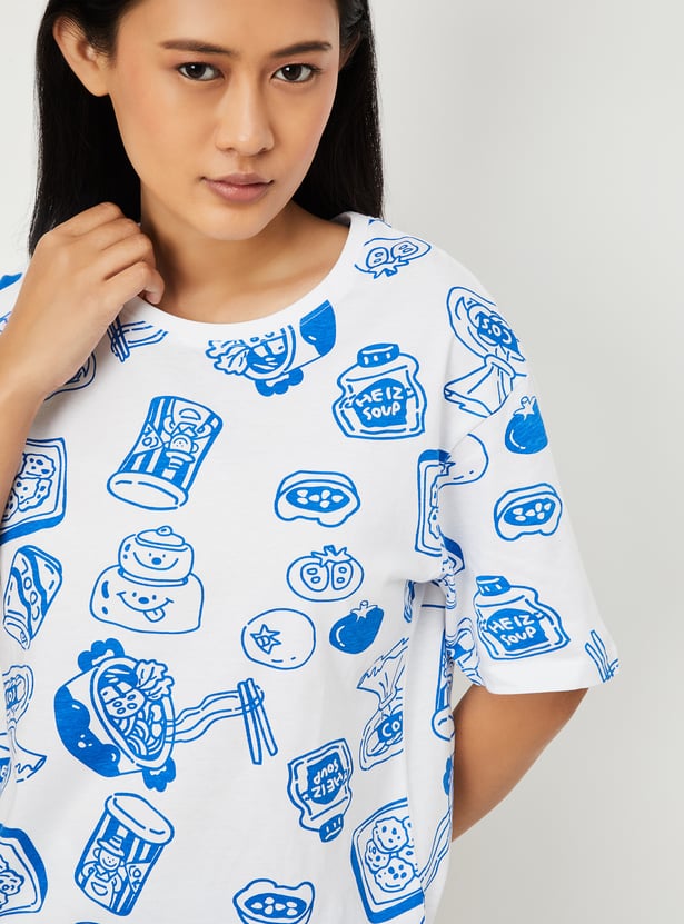 Women Printed Shorts Set