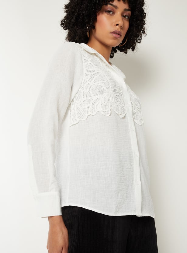 Women Embroidered Shirt