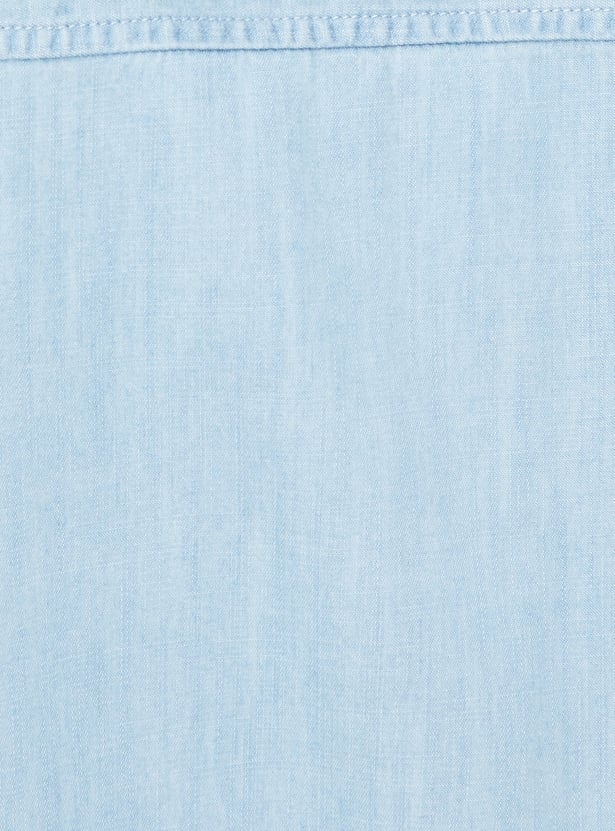 Women Washed Denim Shirt