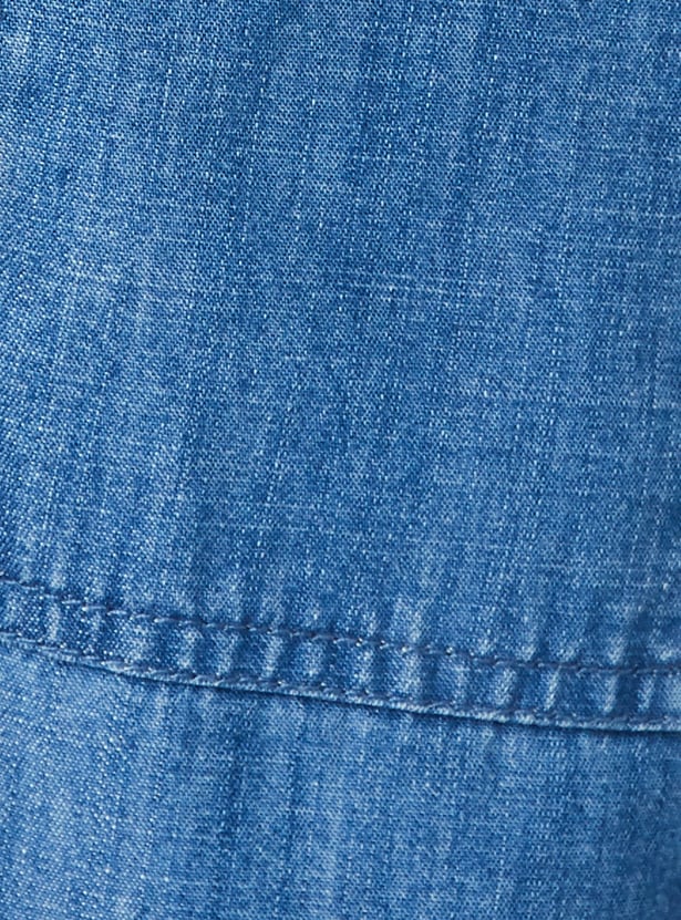 Women Washed Denim Shirt