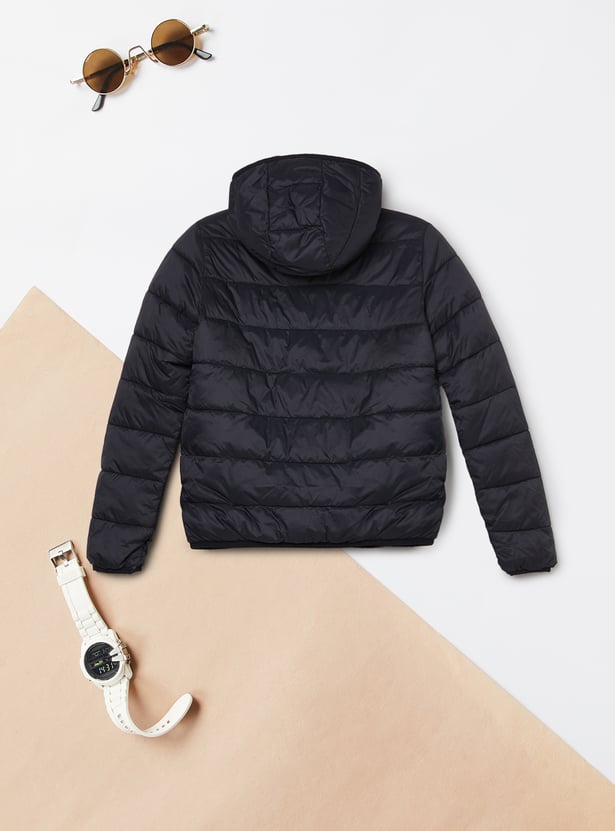 Boys Quilted Hooded Jacket