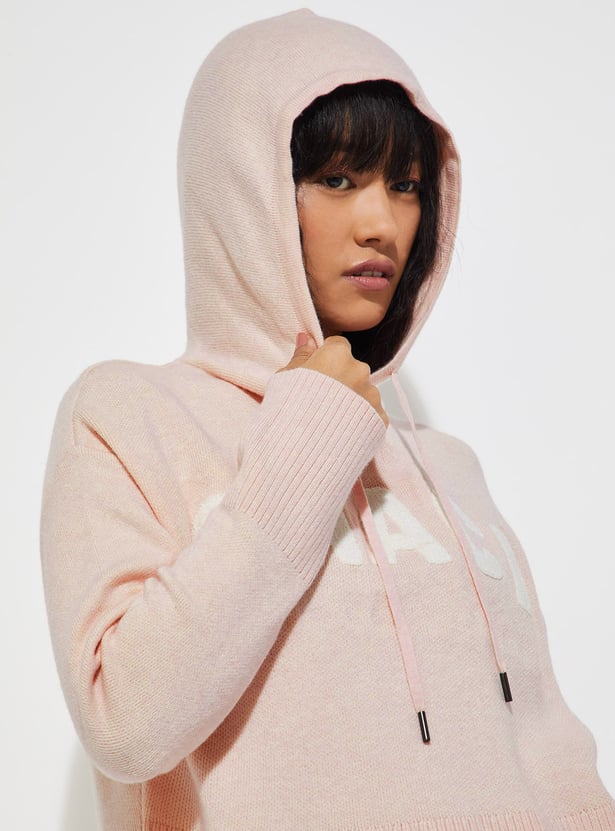 URB_N Women Printed Hooded Sweatshirt