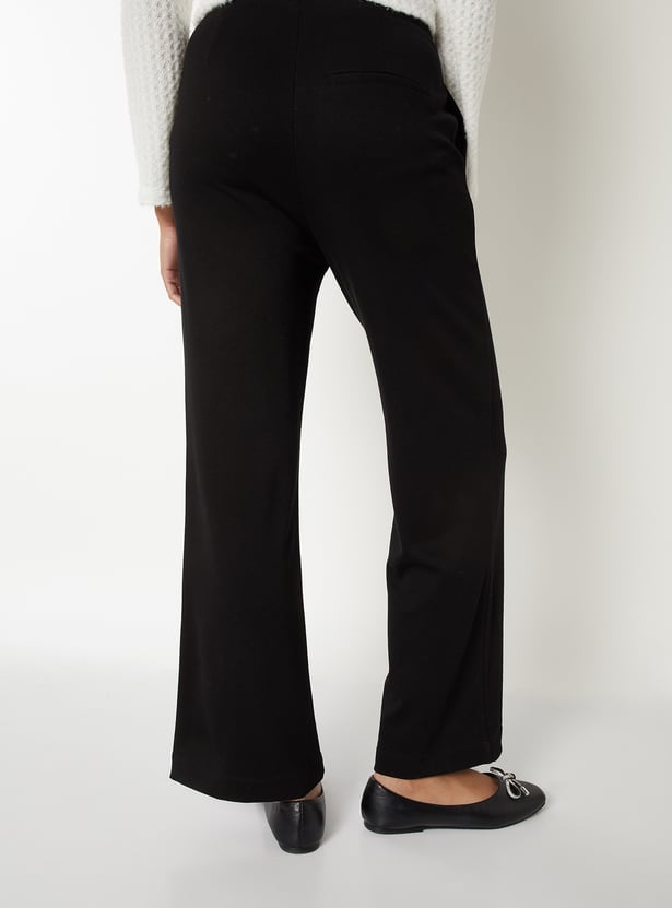 Women Textured Trousers