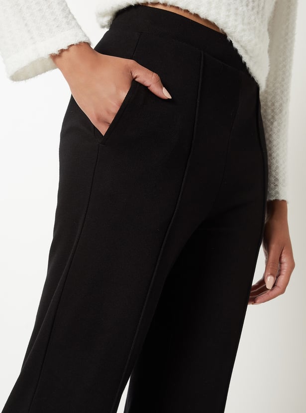 Women Textured Trousers