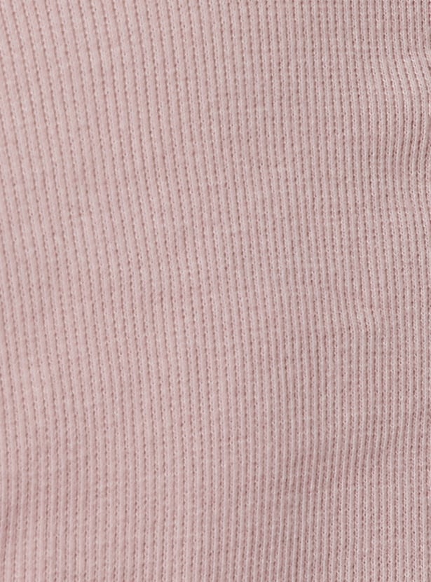 Women Ribbed Sports Polo T-shirt