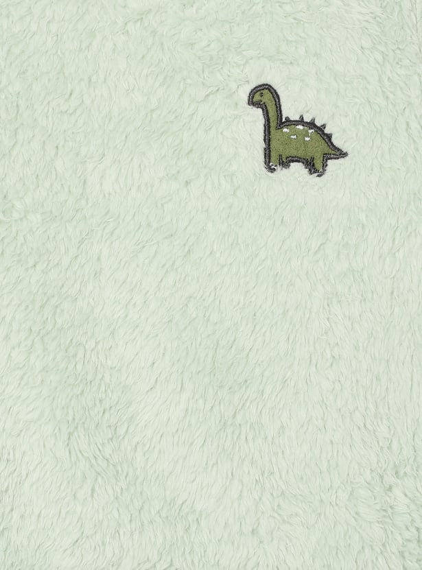 Boys Solid Fuzzy Joggers Set