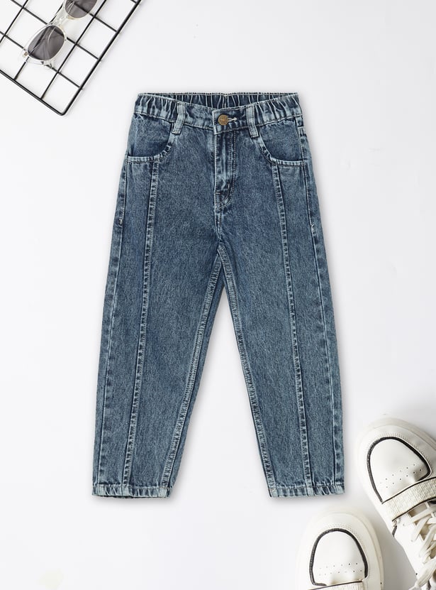 Boys Washed Balloon Fit Jeans