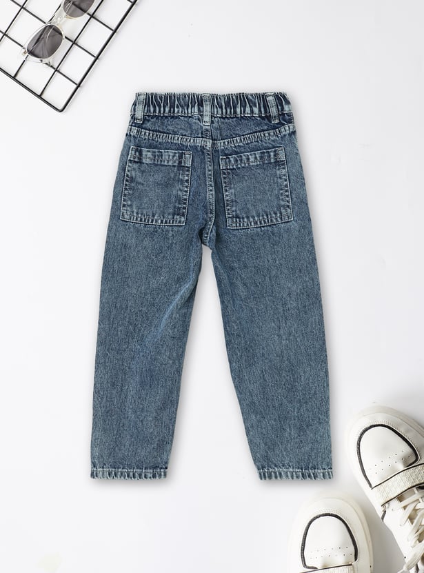 Boys Washed Balloon Fit Jeans