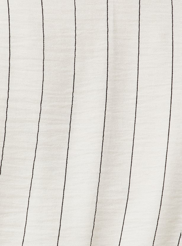 Women Solid Shirt Dress with Belt