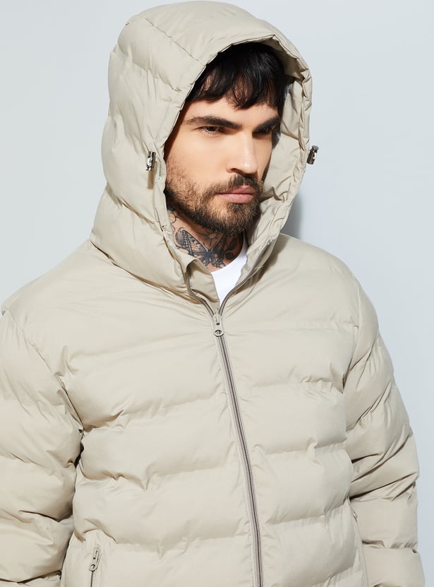 URB_N Men Puffer Hooded Jacket