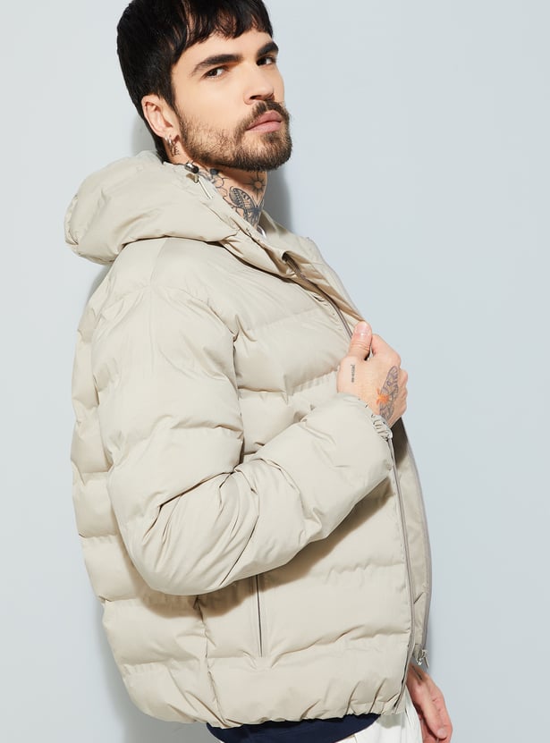 URB_N Men Puffer Hooded Jacket