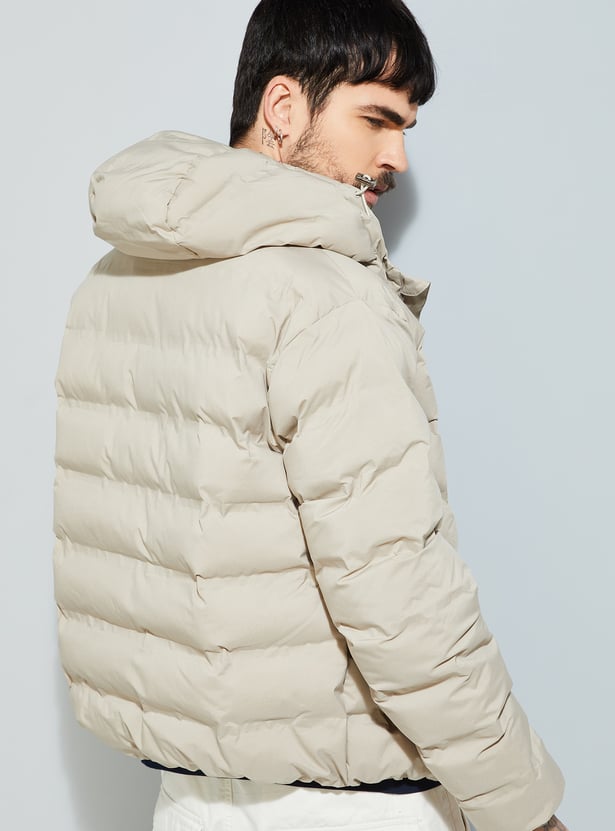 URB_N Men Puffer Hooded Jacket