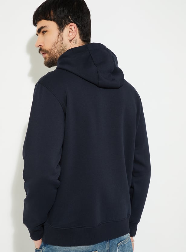 URB_N Men Printed Hooded Sweatshirt