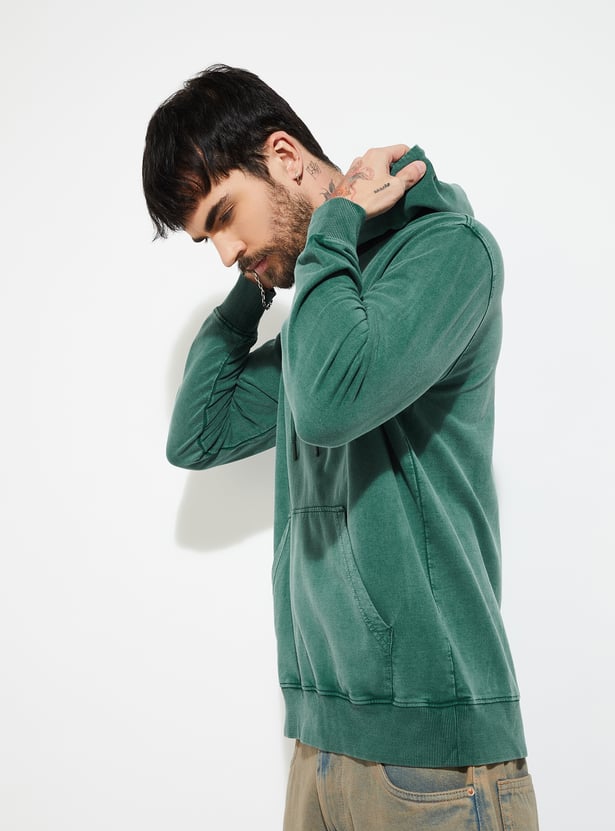 URB_N Men Solid Hooded Sweatshirt