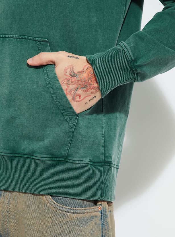 URB_N Men Solid Hooded Sweatshirt