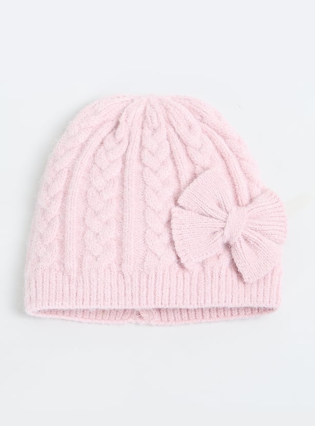 Kids Knit Beanie with Mittens