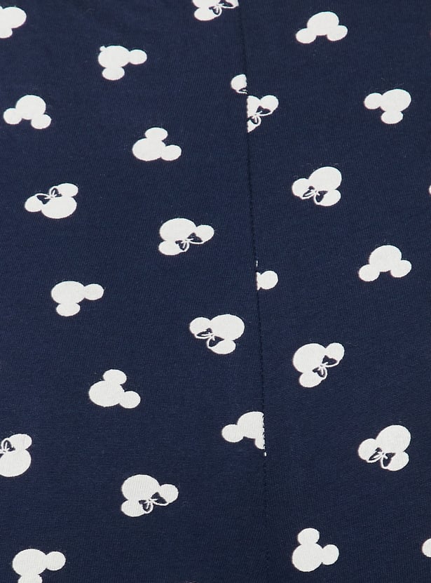 Women Mickey Mouse Print Capris