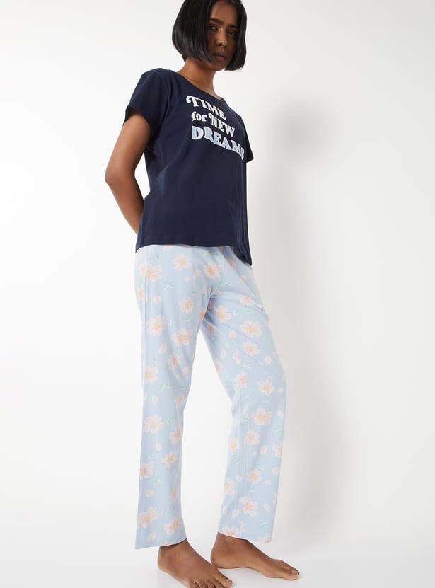 Women Printed PJ Set