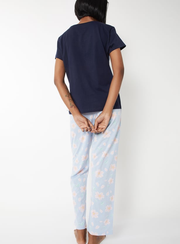 Women Printed PJ Set