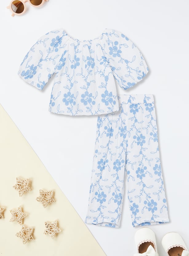 Girls Embroidered Co-ords